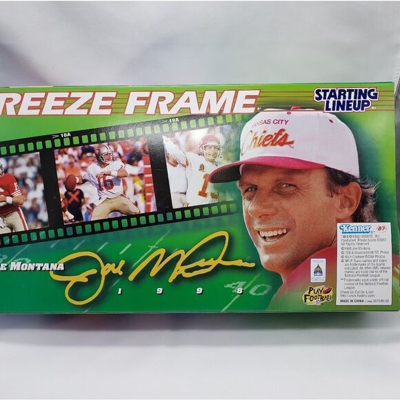 🩵NIB Vintage NFL Joe Montana Freeze Frame - Picture 4 of 4
